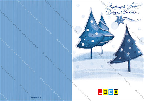 Kartki świąteczne nieskładane - BN1-053 awers