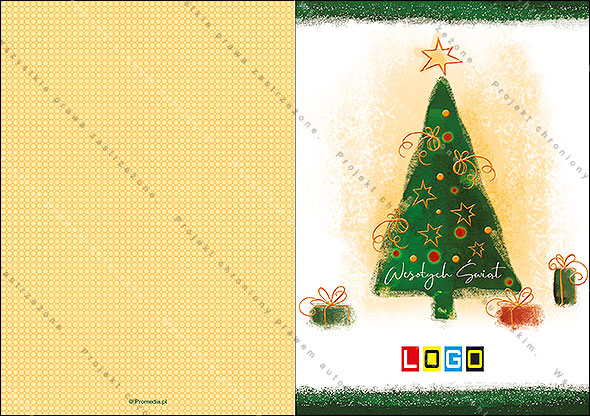 Kartki świąteczne nieskładane - BN1-165 awers