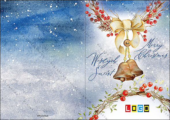 Kartki świąteczne nieskładane - BN1-204 awers
