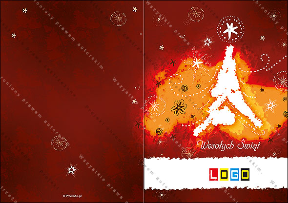 Kartki świąteczne nieskładane - BN1-345 awers