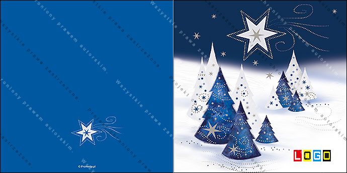 Kartki świąteczne nieskładane - BN2-045 awers