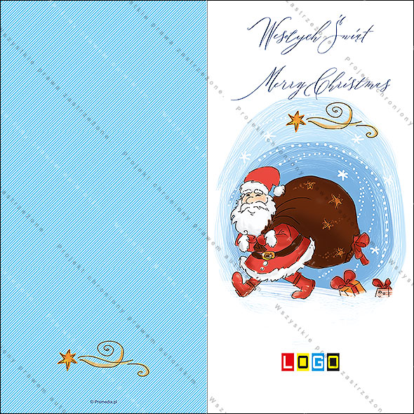 Kartki świąteczne nieskładane - BN3-274 awers