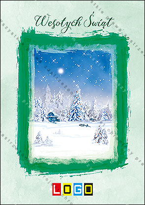 Kartki świąteczne nieskładane - BZ1-192 awers